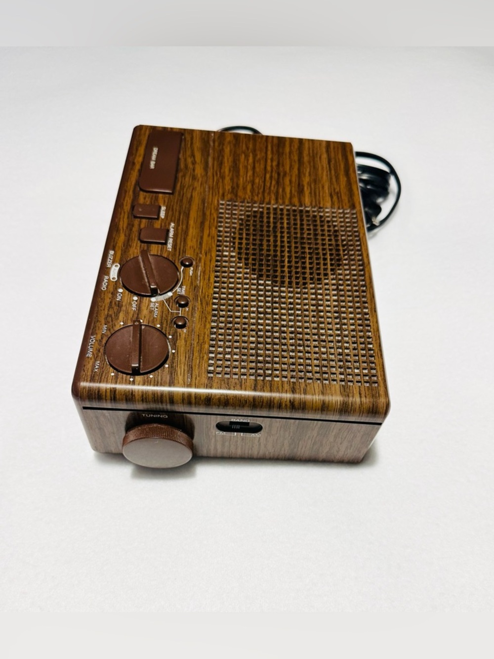 Sony Retro Mid Century Modern Dream Machine Simulated Wood Grain FM/AM “WORKS” - Picture 3 of 9